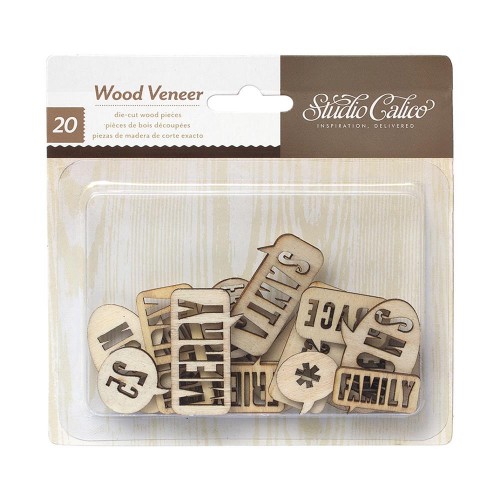 חיתוכי עץ - Magical - Wood Veneer Speech Bubbles